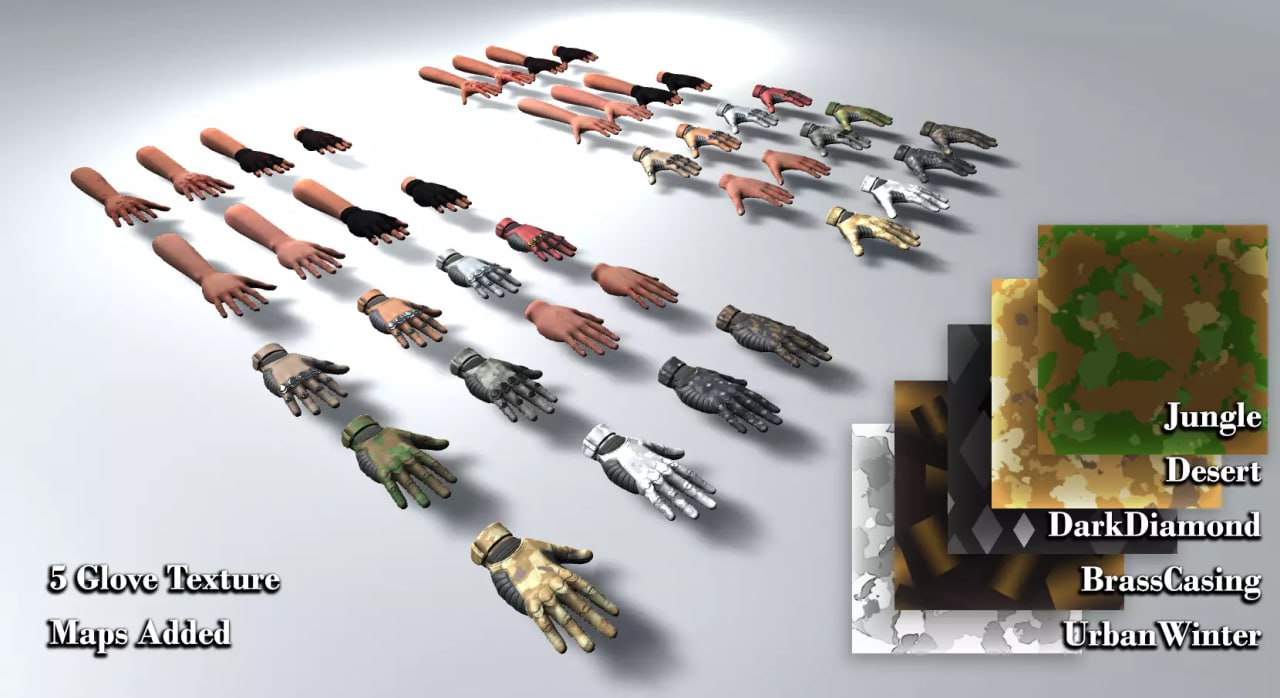 Animated Hands with Gloves + HDRP 2019.3📱 - изображение 2